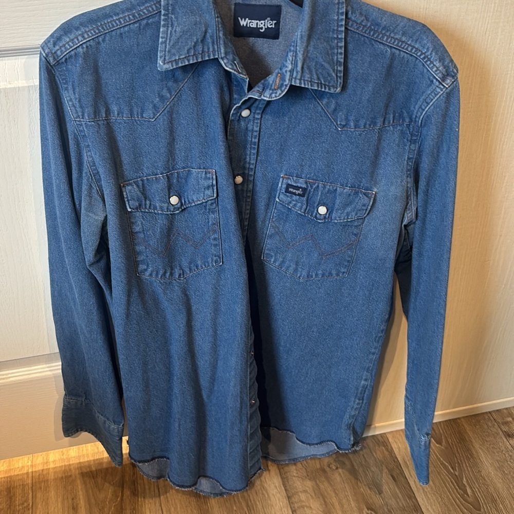 Wrangler Indigo Button-Up Shirt